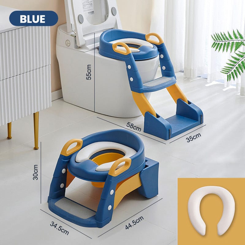 DreamMotto™ Houseware & Kitchen Blue Toddler Potty Toilet Seat with Anti-Slip Ladder