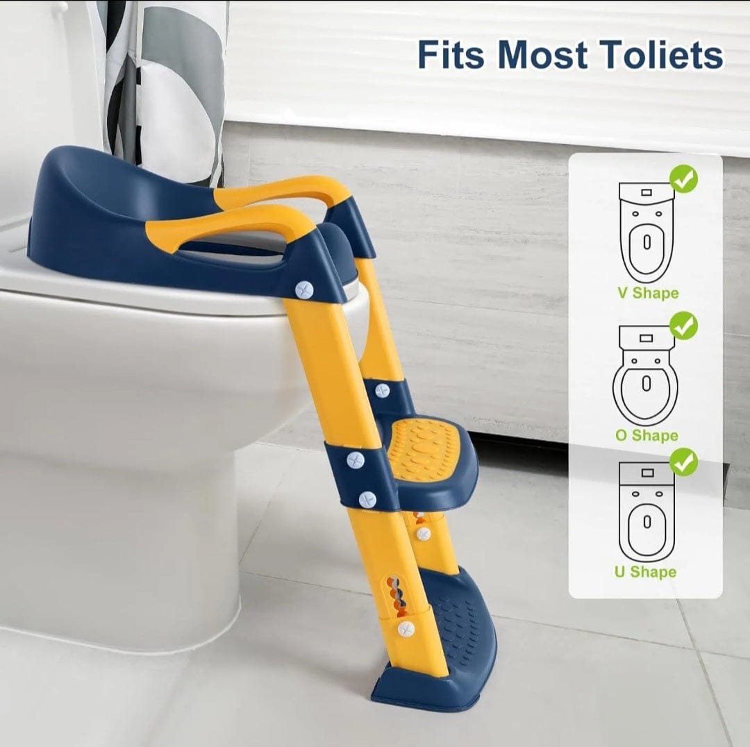 DreamMotto™ Toddlers Potty Training Toilet Seat Step Stool Ladder Adjustable Height for Kids.... Child Toilet Seat