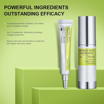 Glowra The Vita A Retinal Shot Tightening Booster & Retinol Serum SET