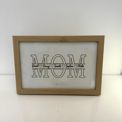 ulovis Picture Frame Light Box Personalized LED Flower Heart Light Box